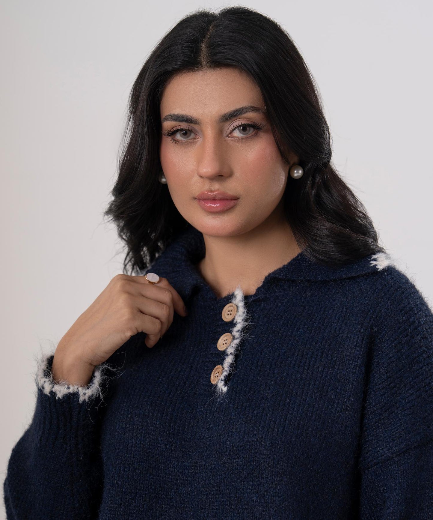 High Neck Knitted Sweater