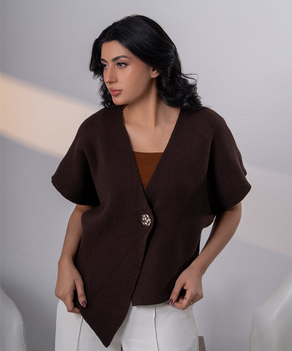 The Minimalist Cocoon Cape (Mocha)
