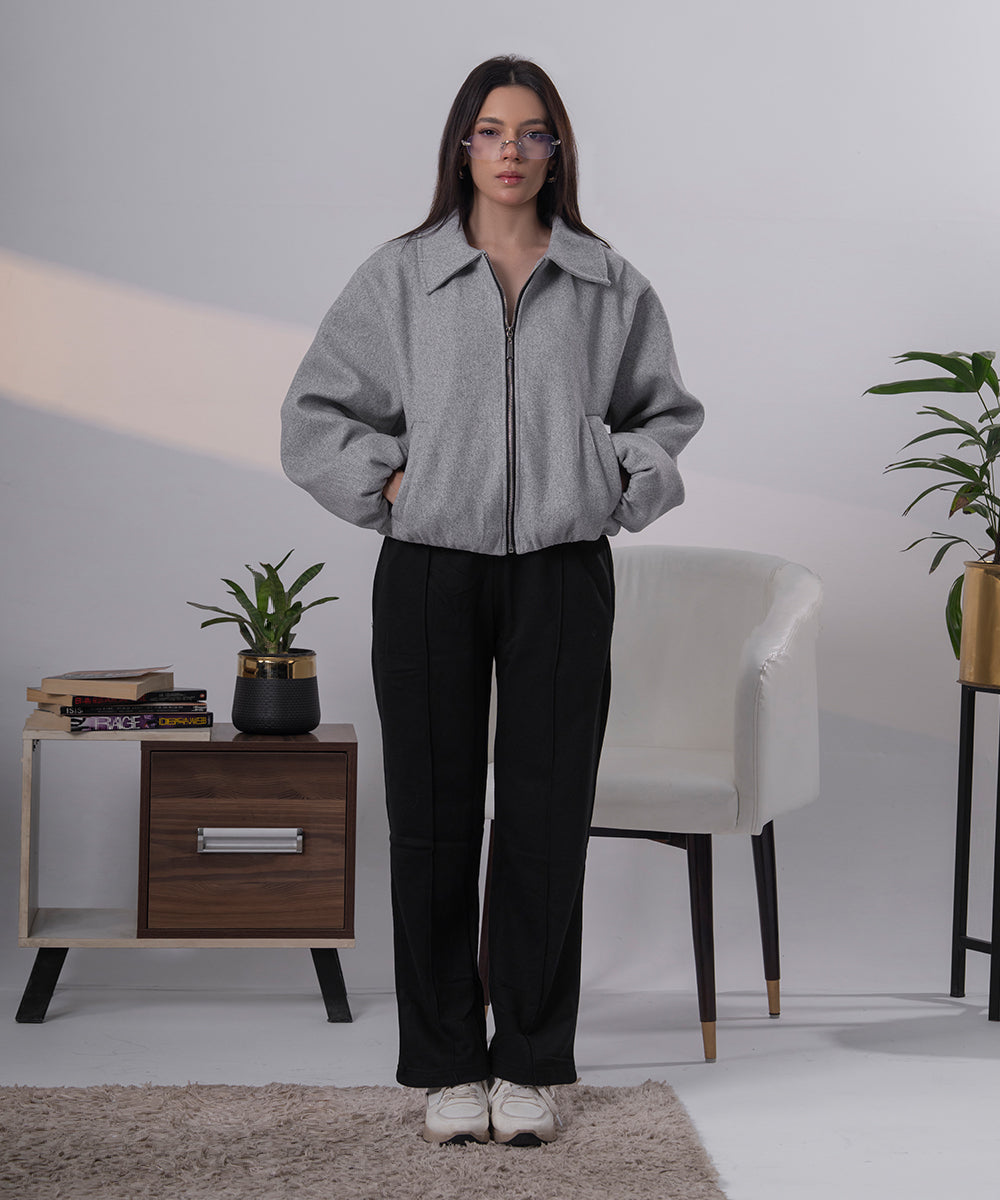 The Heather Grey Sculpted Jacket