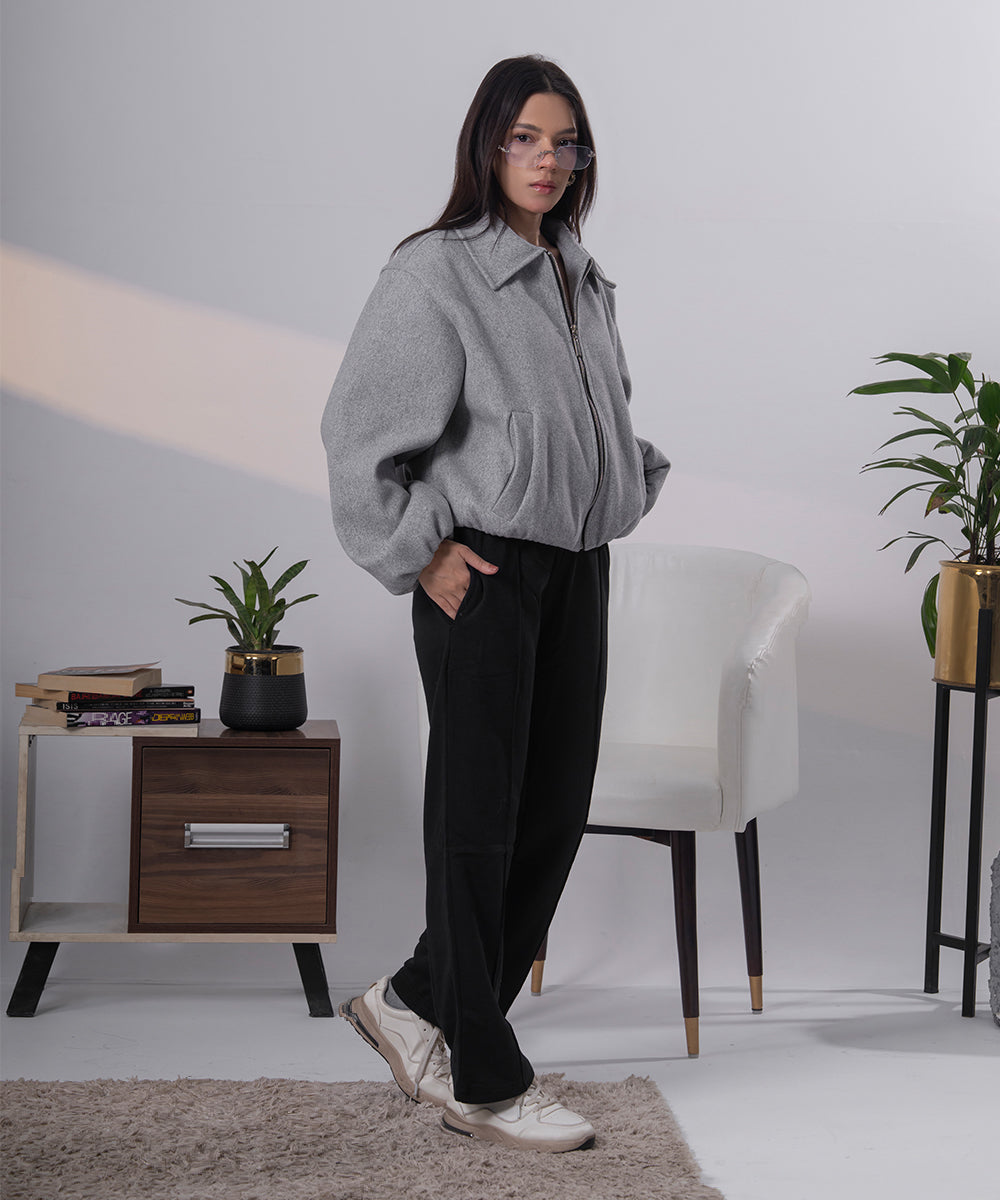 The Heather Grey Sculpted Jacket