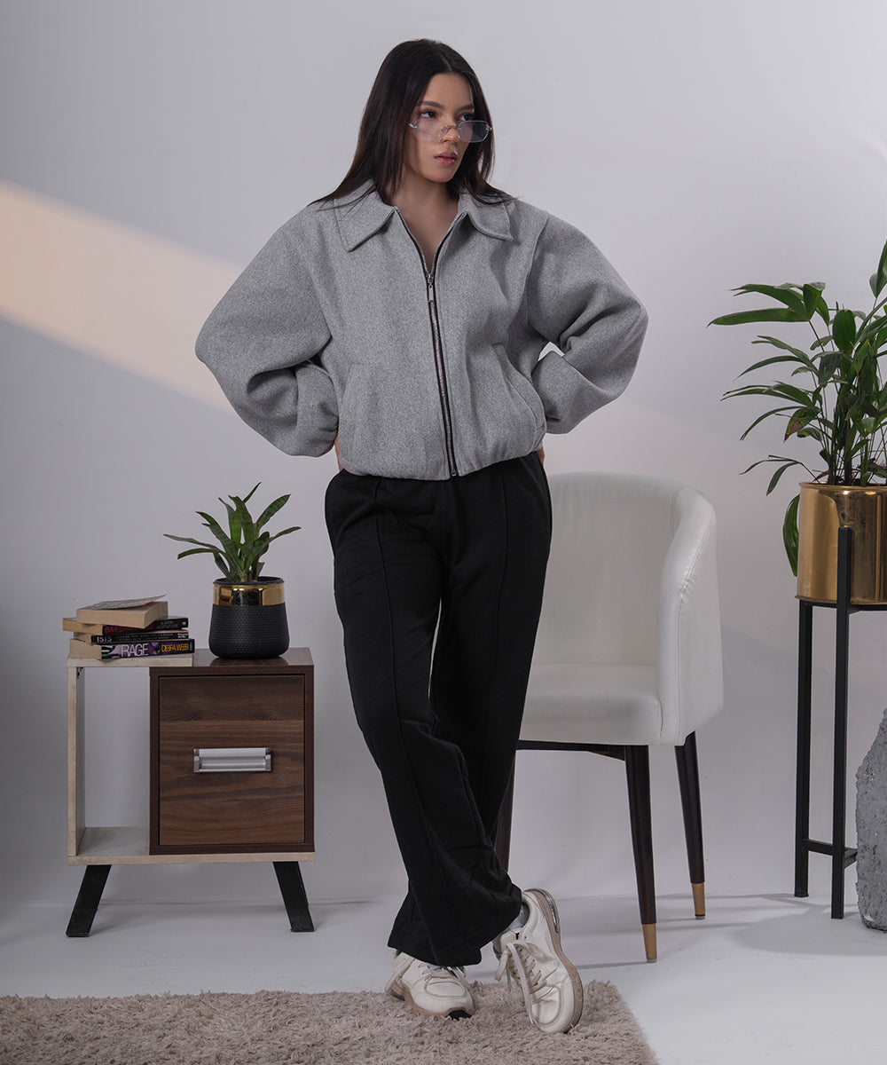 The Heather Grey Sculpted Jacket