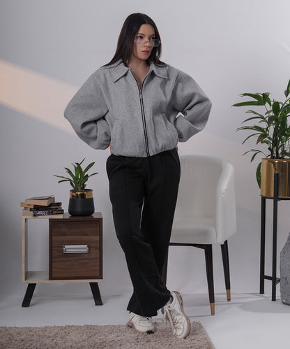 The Heather Grey Sculpted Jacket