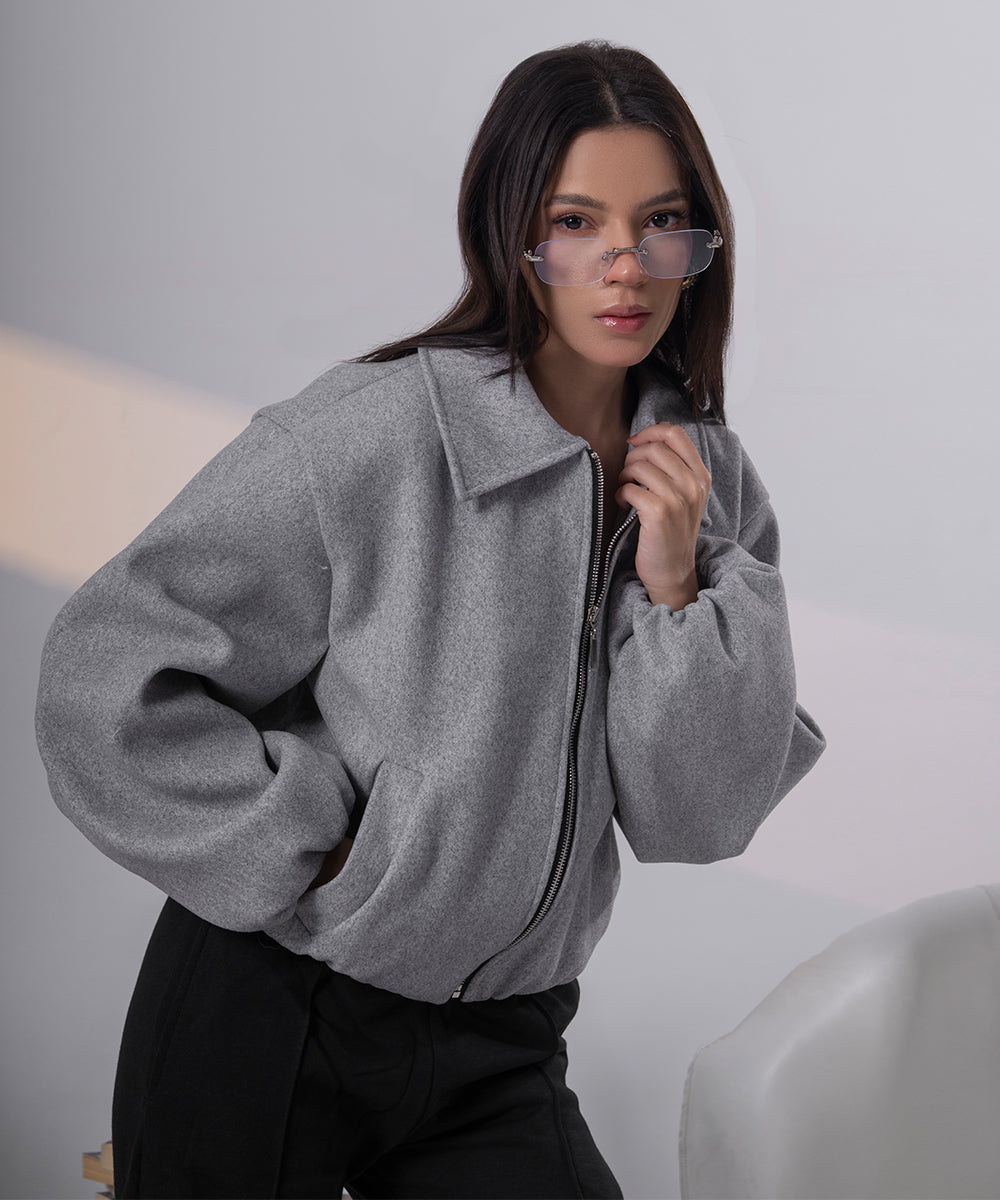 The Heather Grey Sculpted Jacket