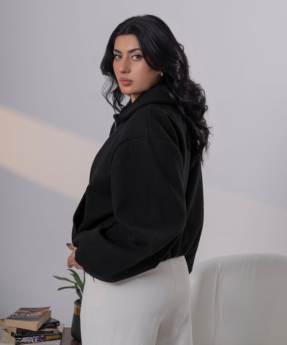 The Sculpted Bomber - Midnight Black