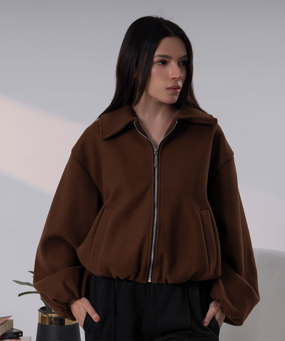 The Sculpted Bomber (Mocha)