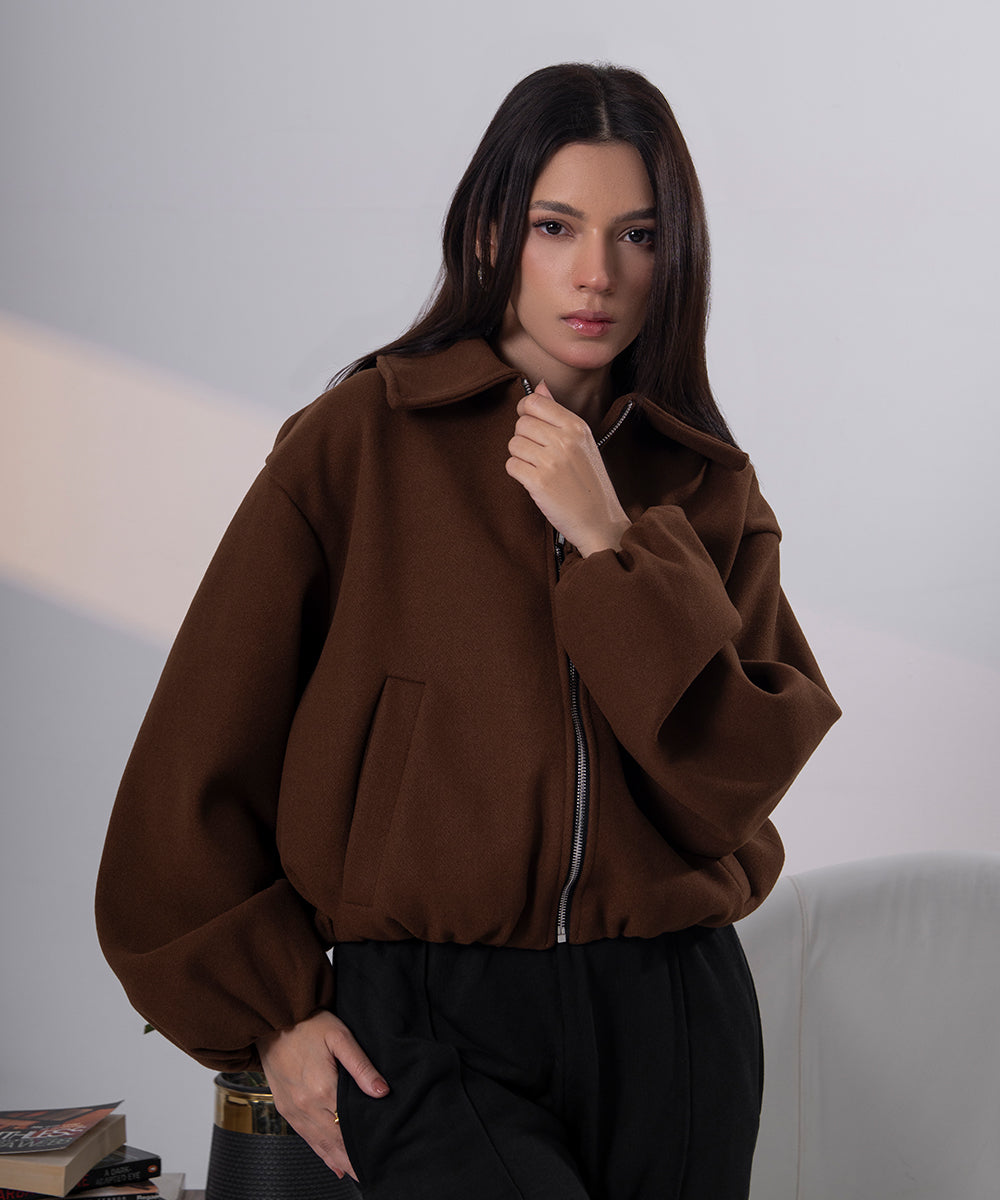 The Sculpted Bomber (Mocha)