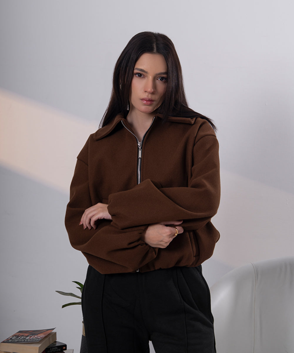 The Sculpted Bomber (Mocha)