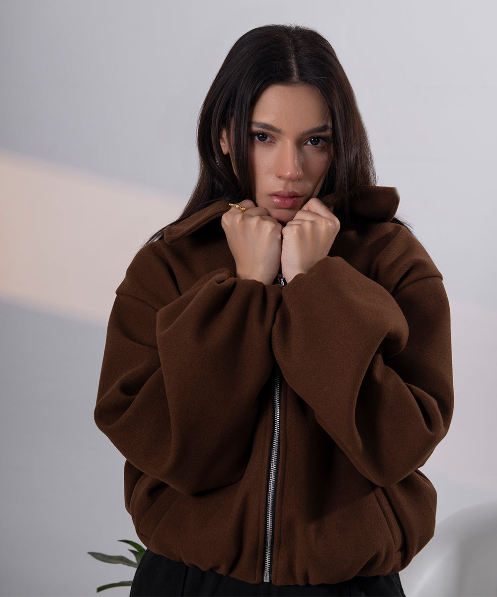 The Sculpted Bomber (Mocha)