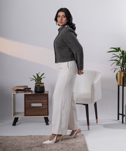 Textured Knitted Jacket