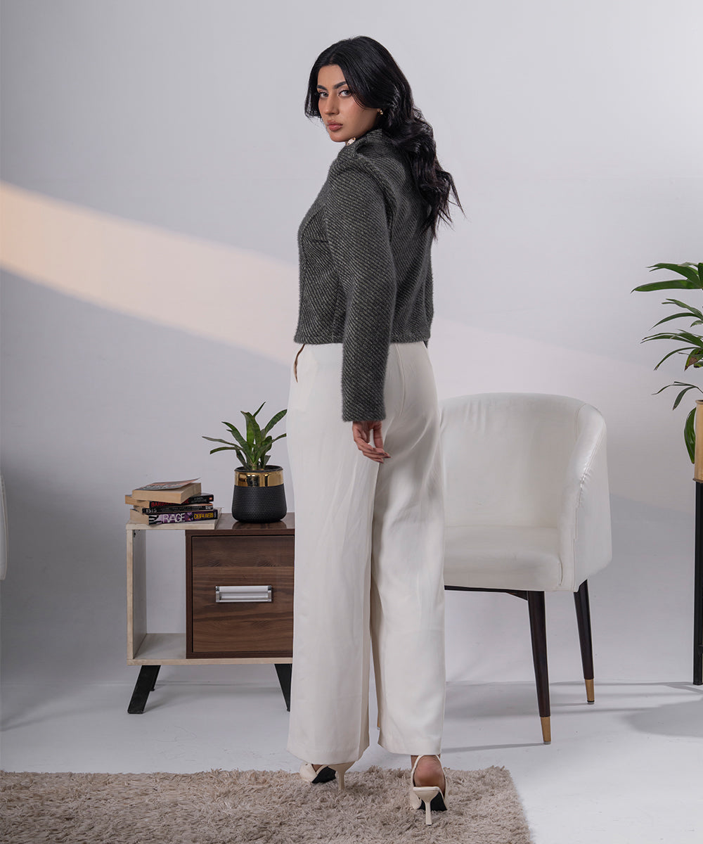 Textured Knitted Jacket