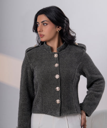 Textured Knitted Jacket