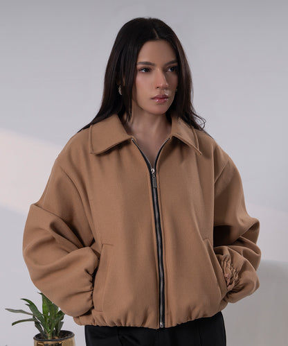 The Sculpted Bomber - Camel