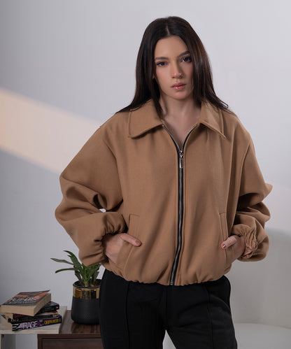 The Sculpted Bomber - Camel