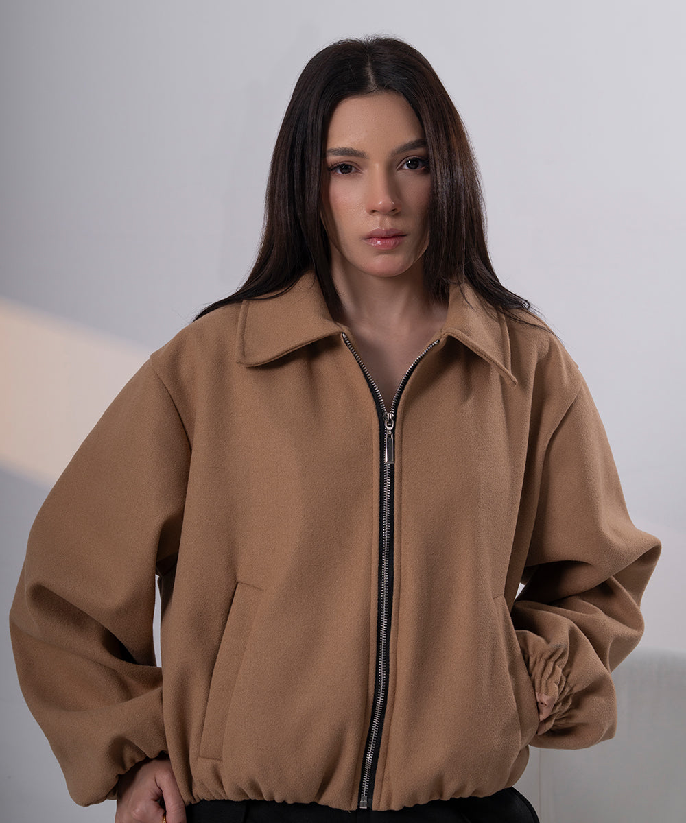 The Sculpted Bomber - Camel