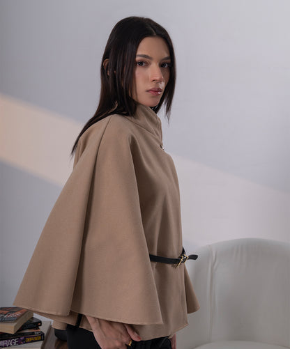The Pearl Accent High-Neck Cape