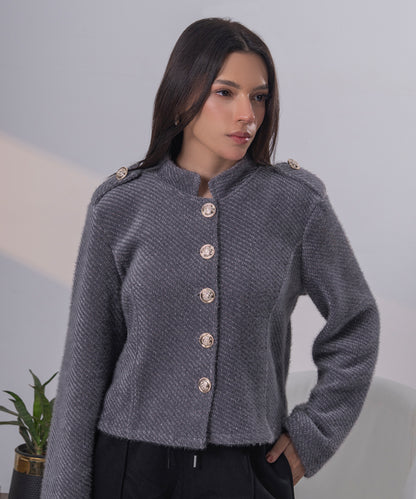 The Heritage Officer Knit (Charcoal)