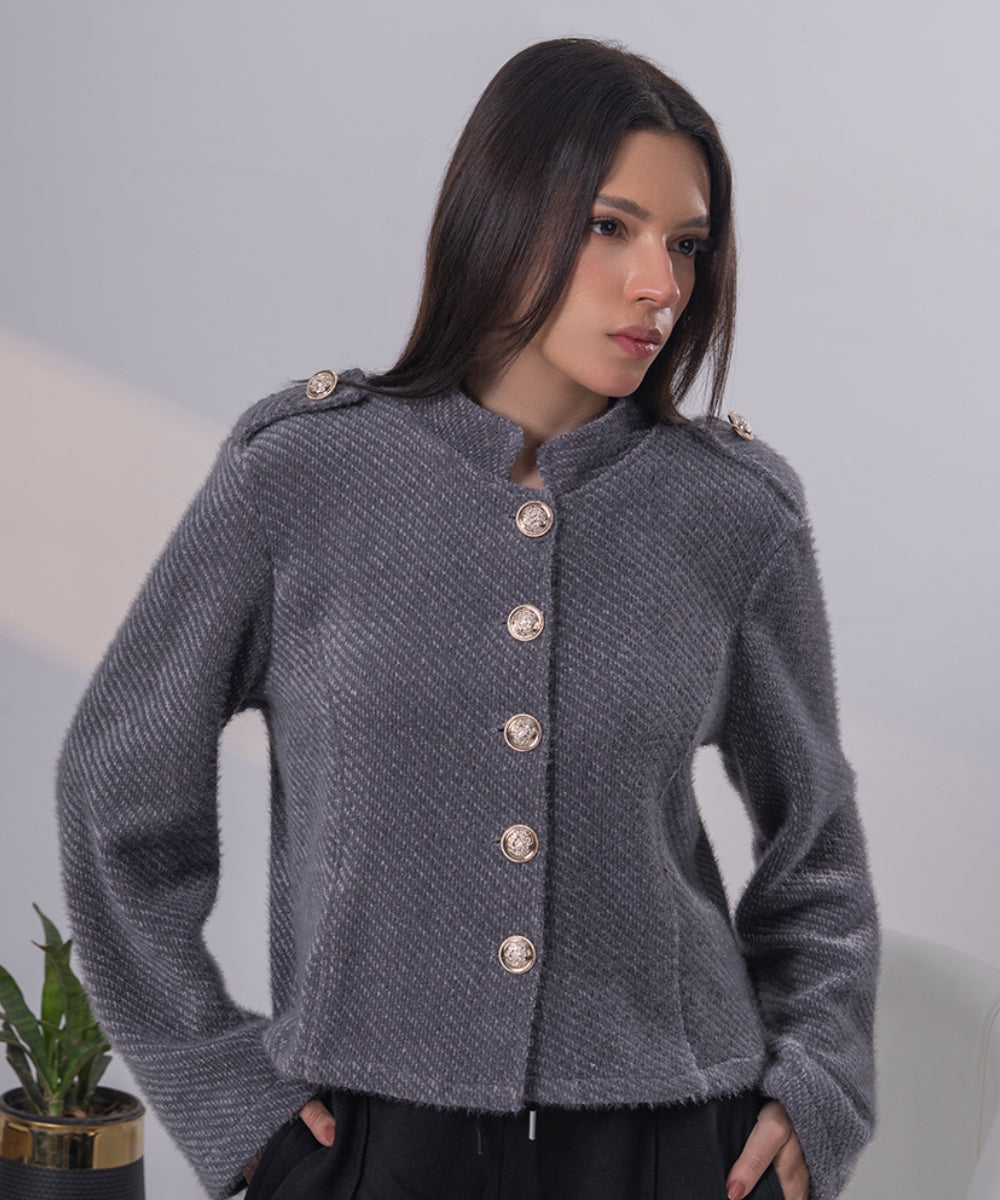 The Heritage Officer Knit (Charcoal)