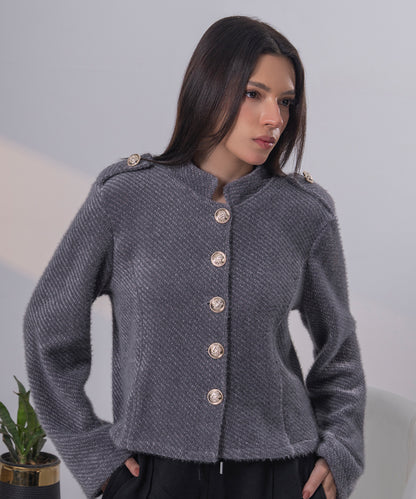 The Heritage Officer Knit (Charcoal)