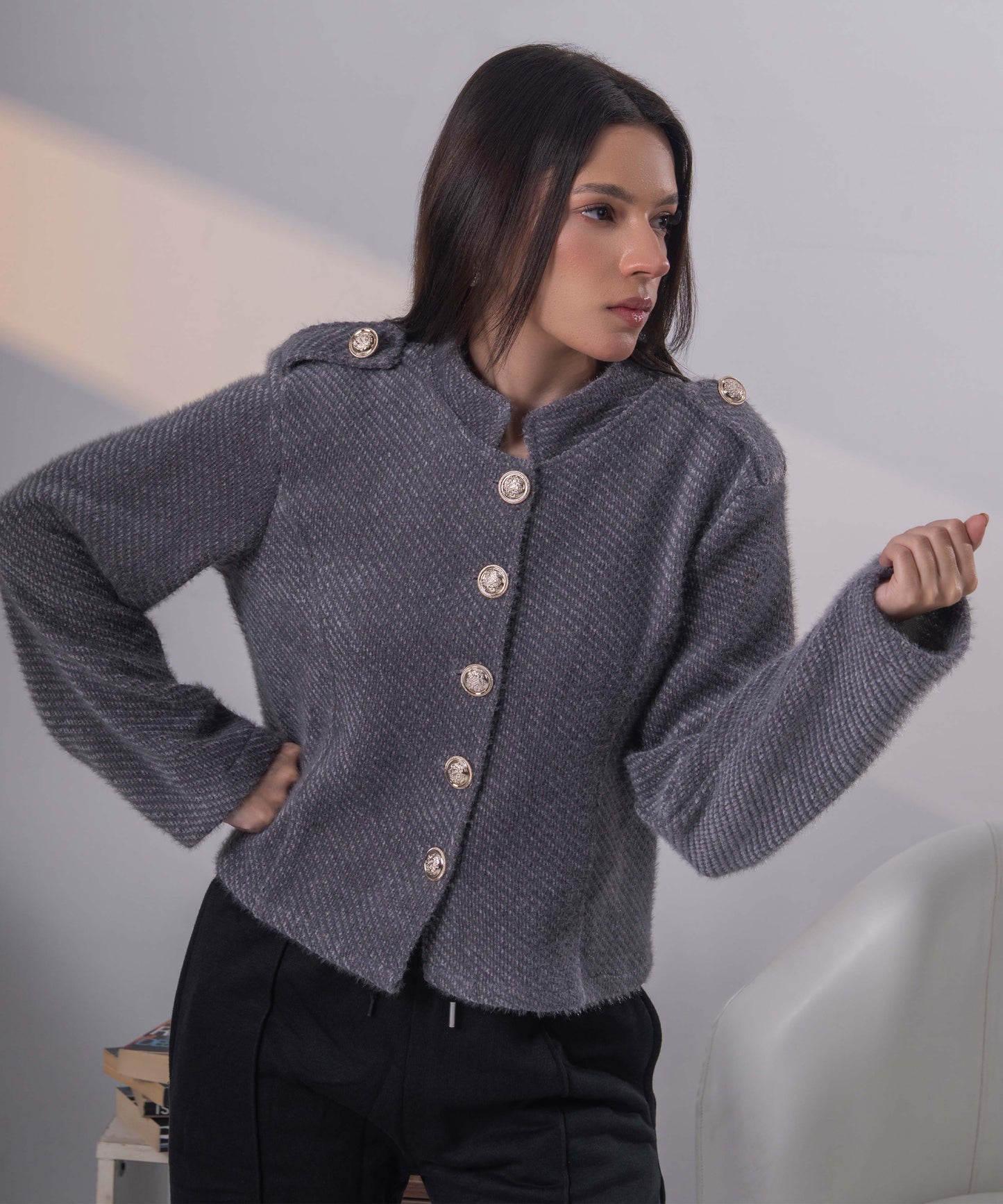 The Heritage Officer Knit (Charcoal)