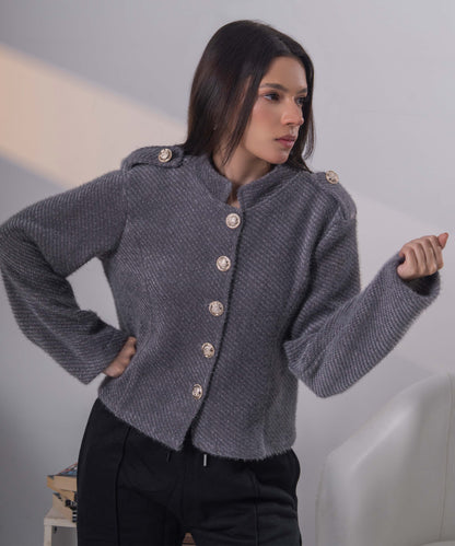 The Heritage Officer Knit (Charcoal)