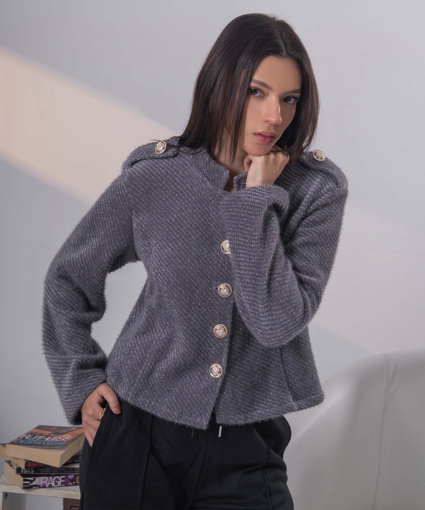 The Heritage Officer Knit (Charcoal)