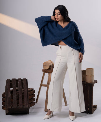 The Minimalist Cocoon Cape (Blue)