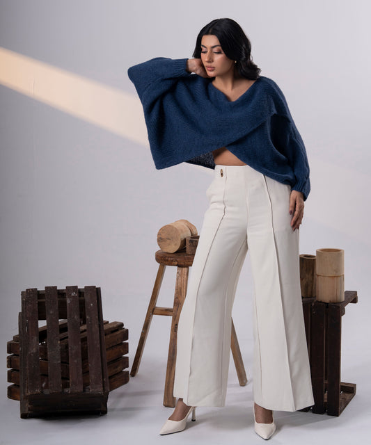 The Minimalist Cocoon Cape (Blue)