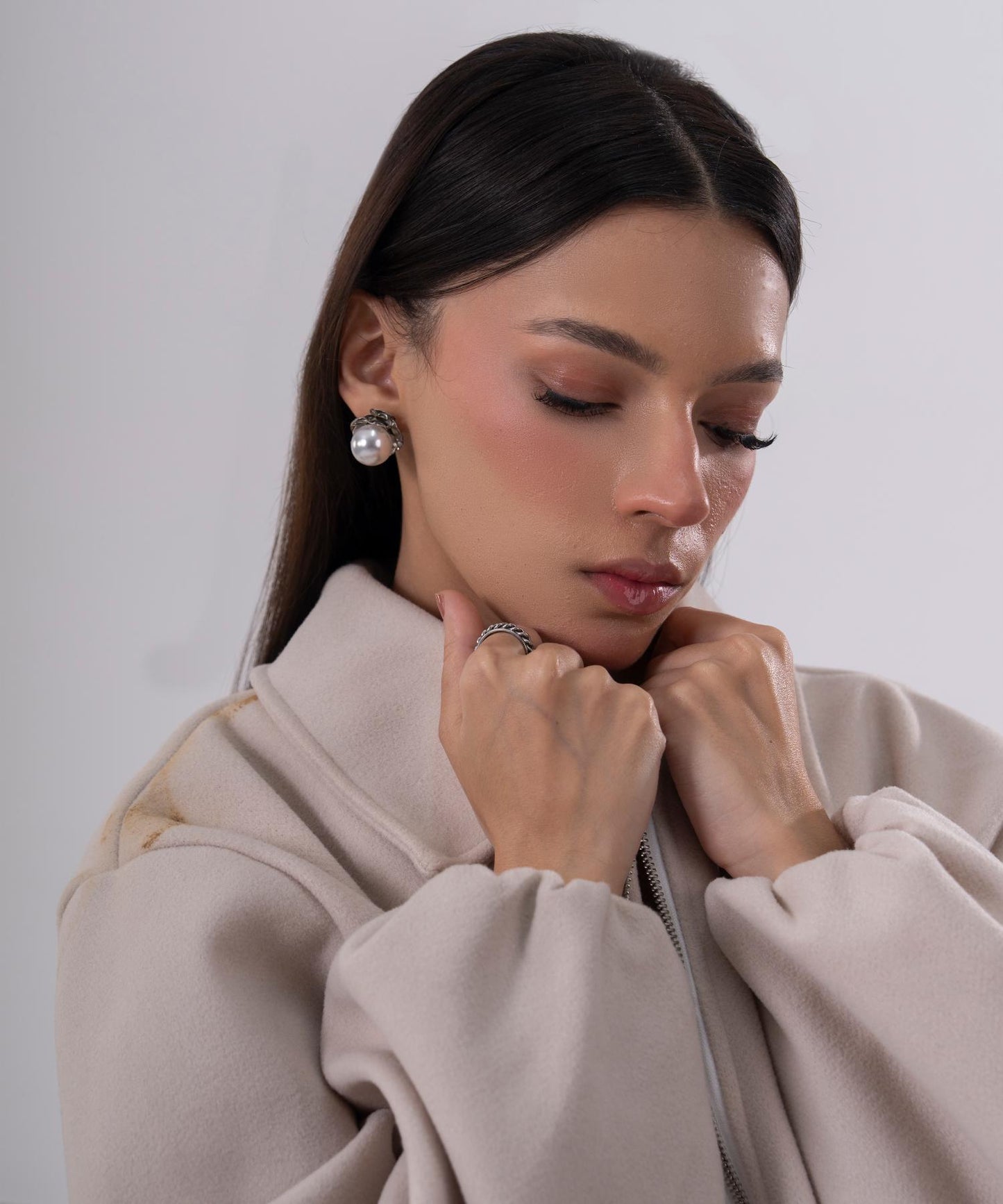 The Sculpted Cloud Bomber - Cream