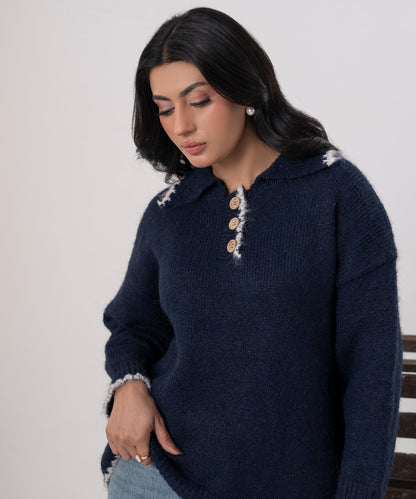 High Neck Knitted Sweater