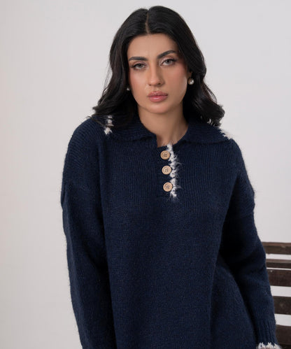 High Neck Knitted Sweater