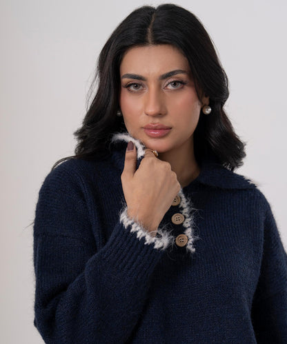 High Neck Knitted Sweater