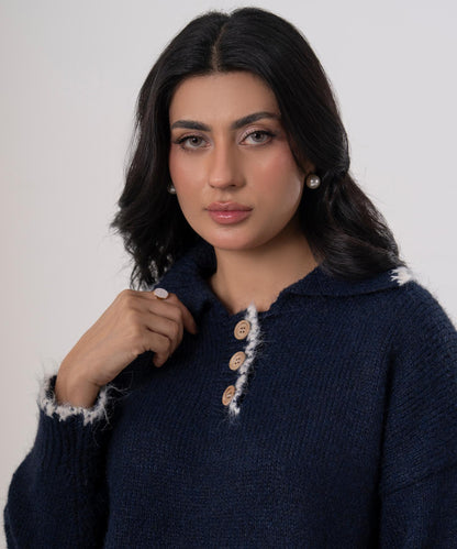 High Neck Knitted Sweater