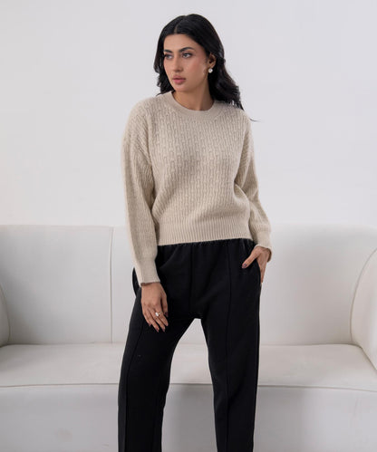 Classic Textured Knit Sweater
