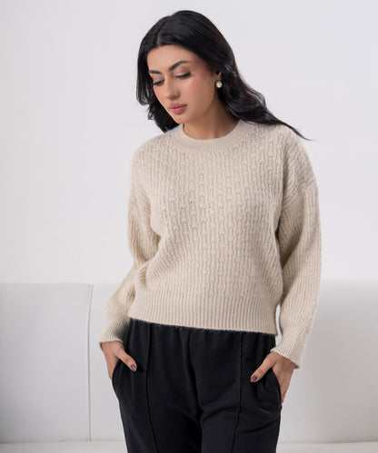 Classic Textured Knit Sweater