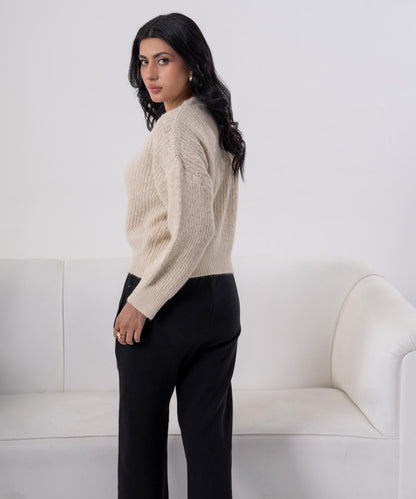 Classic Textured Knit Sweater