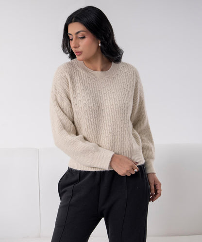 Classic Textured Knit Sweater