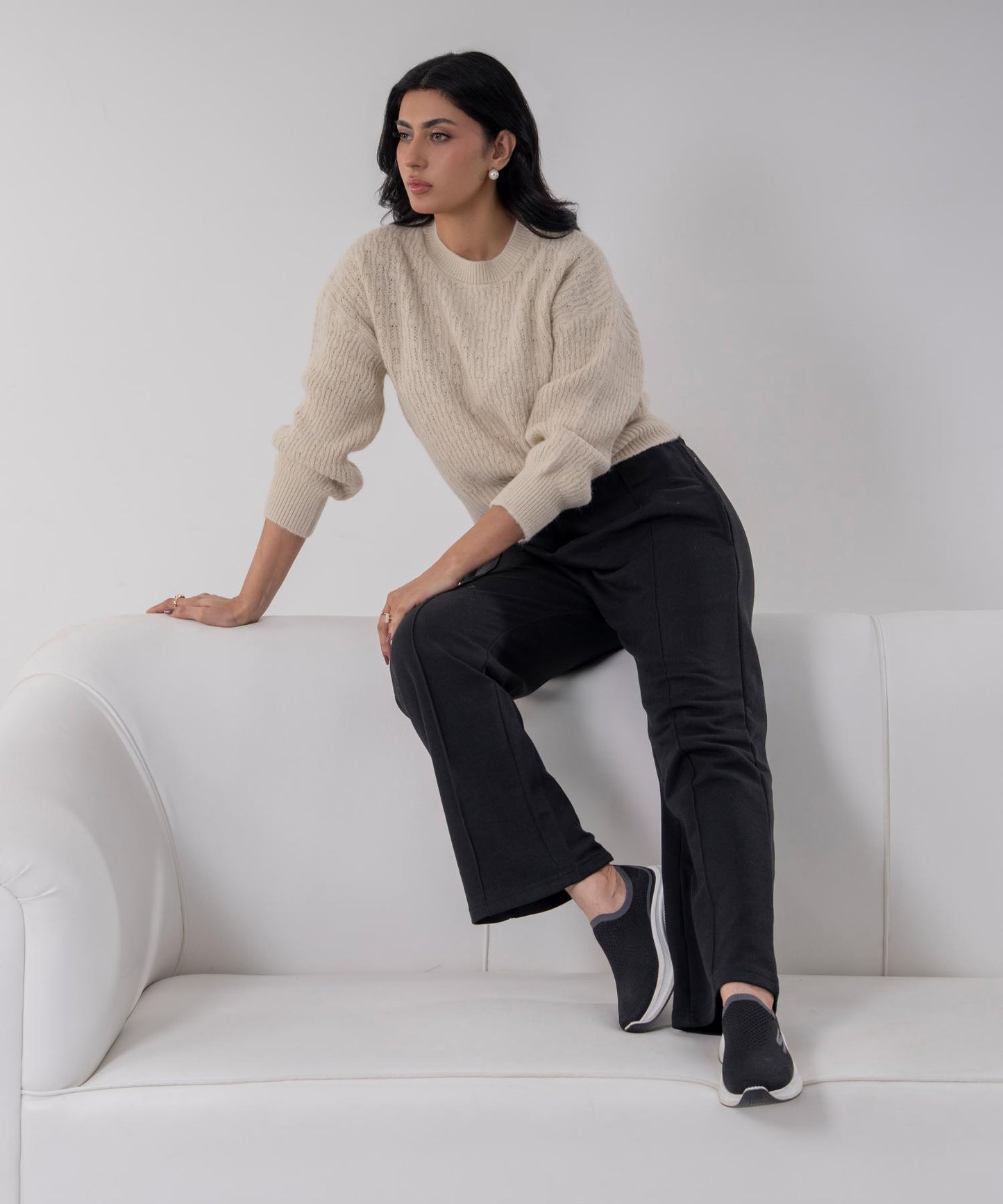 Classic Textured Knit Sweater