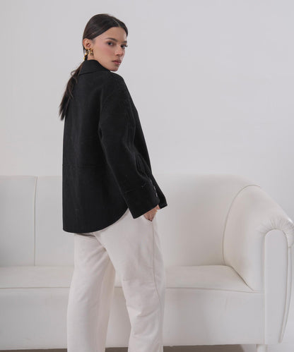 The Noir Industrial Clasp Jacket