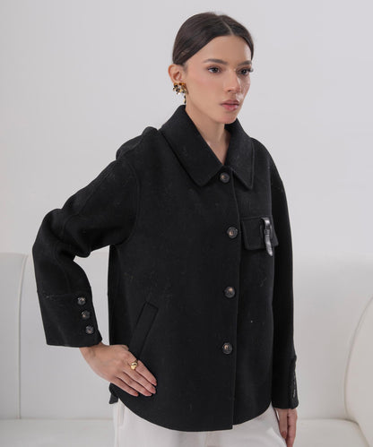 The Noir Industrial Clasp Jacket