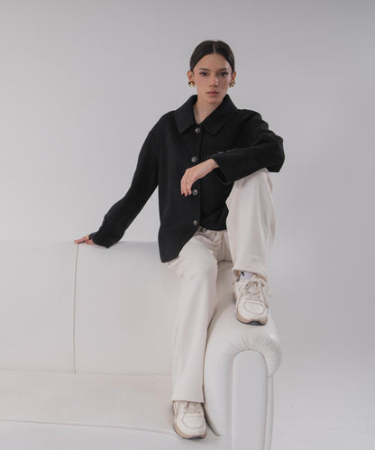 The Noir Industrial Clasp Jacket