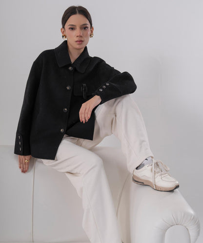 The Noir Industrial Clasp Jacket