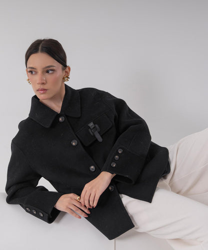 The Noir Industrial Clasp Jacket
