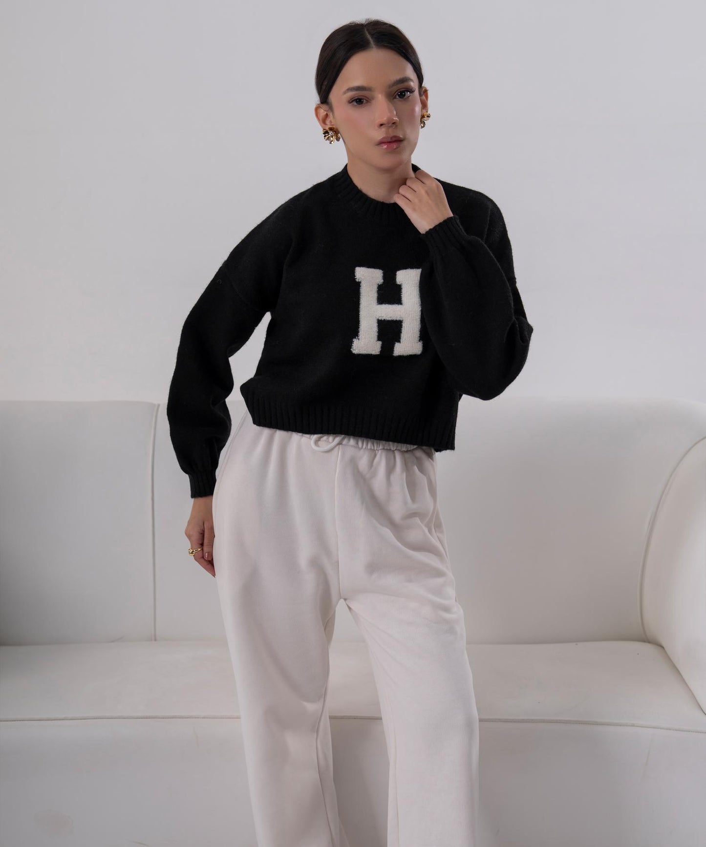 Knitted Crop Sweater