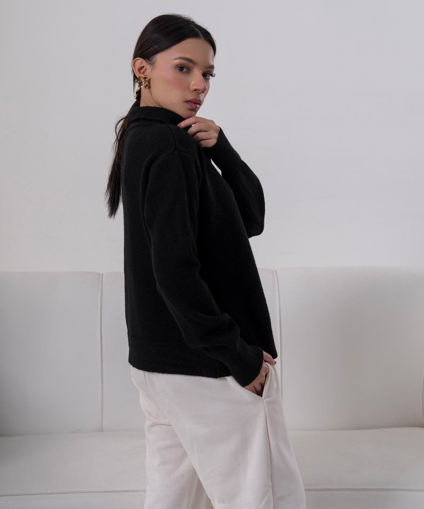 Classic Button-Front Knit Cardigan