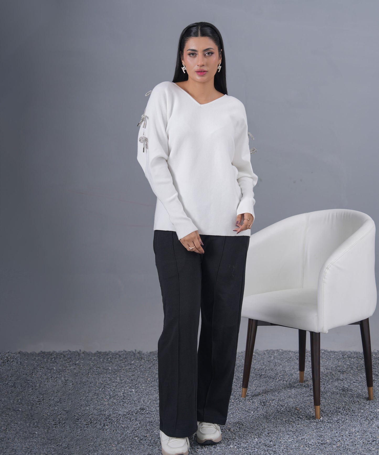 Crystal Bow Cape (Ivory)