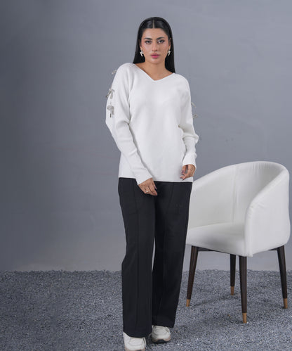 Crystal Bow Cape (Ivory)