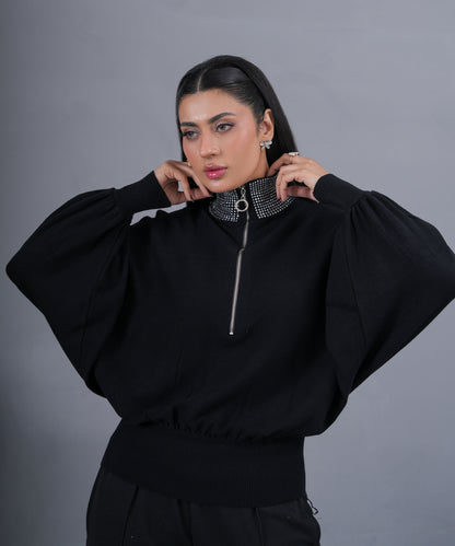 The Diamond Collar Half-Zip