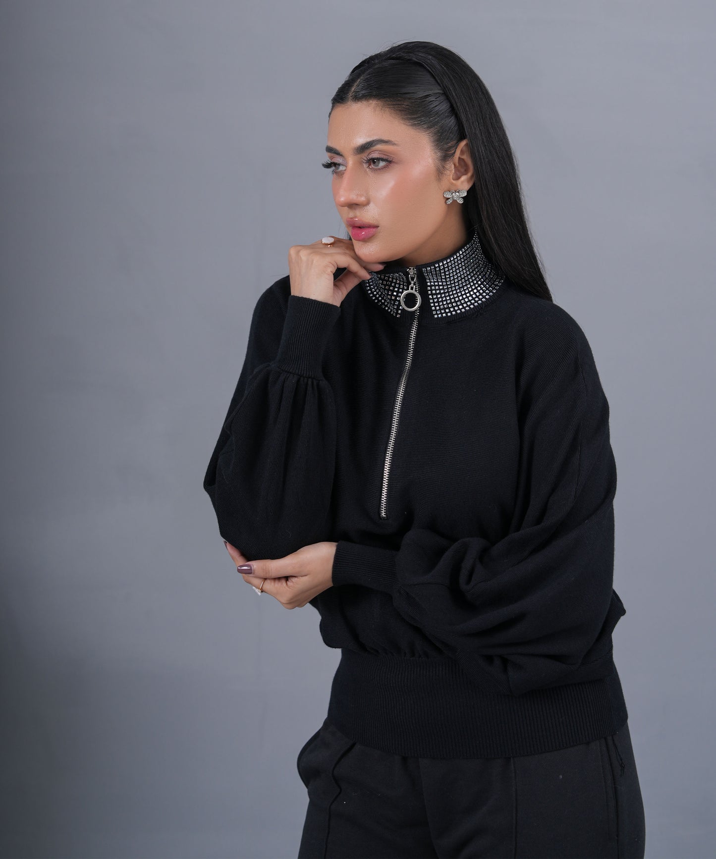 The Diamond Collar Half-Zip