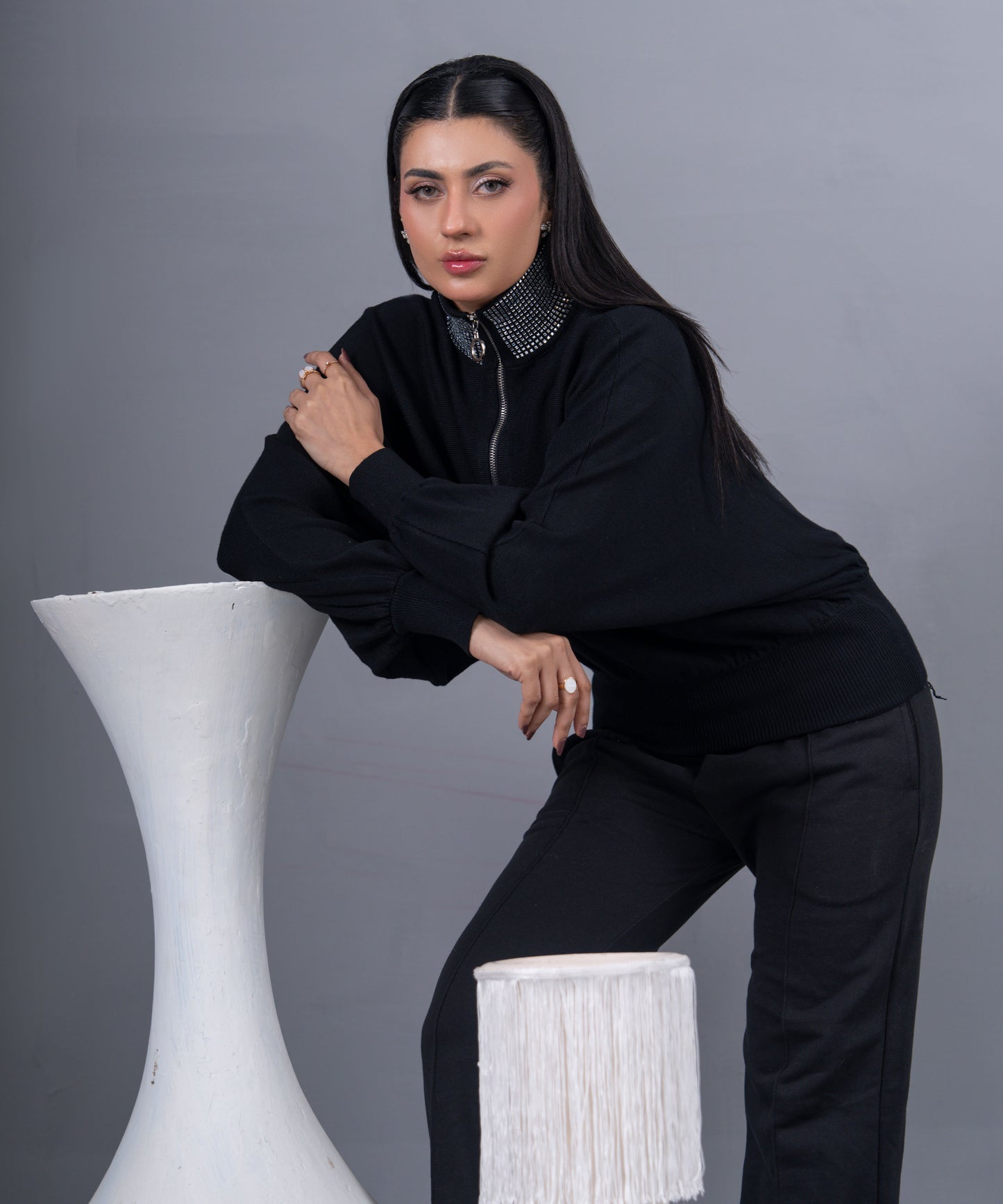 The Diamond Collar Half-Zip