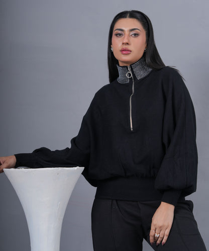 The Diamond Collar Half-Zip